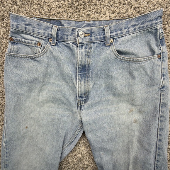 Vintage Levis 505 Jeans Mens 34x30 (Fits 32x28.5) Blue Regular Fit Denim Y2K - Picture 6 of 16